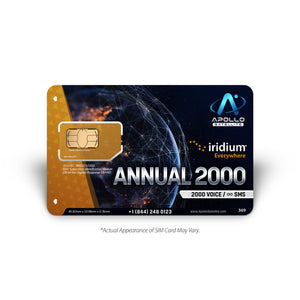 2000 minutes, ∞ text - Iridium Voice Annual Airtime Service Plan