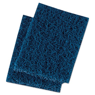 Boardwalk¨Extra Heavy-Duty Scour Pad, 3.5 x 5, Dark Blue, 20/Carton