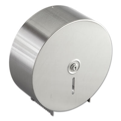 BobrickJumbo Toilet Tissue Dispenser, Stainless Steel, 10 21/32 x 4 1/2 x 10 5/8