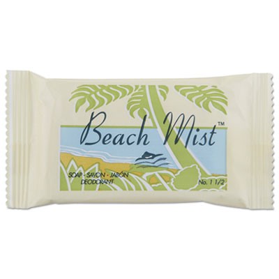 Beach MistªFace and Body Soap, Beach Mist Fragrance, # 1 1/2 Bar, 500/Carton