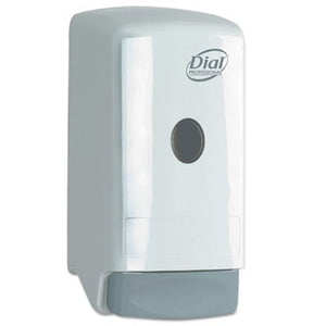 Dial ProfessionalLiquid Soap Dispenser, Model 22, 800 mL, 5.25 x 4.25 x 10.25, White