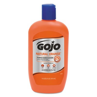 GOJO¨NATURAL ORANGE Pumice Hand Cleaner, Citrus, 14 oz Bottle