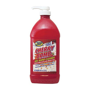 Zep Commercial Cherry Bomb Gel Hand Cleaner, Cherry Scent, 48 oz Pump Bottle