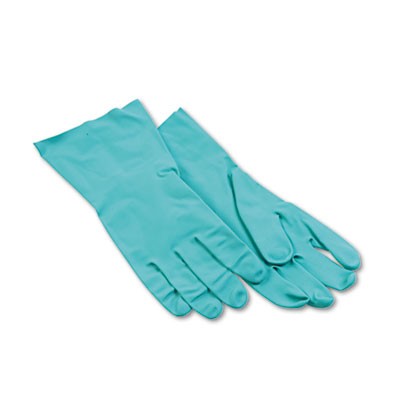 Boardwalk¨Nitrile Flock-Lined Gloves, Large, Green, Dozen