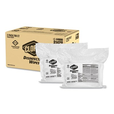 Clorox¨Disinfecting Wipes, Fresh Scent, 7 x 8, 700/Bag Refill, 2/Carton