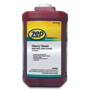 Zep Professional Cherry Industrial Hand Cleaner with Abrasive, Cherry, 1 gal Bottle, 4/Carton