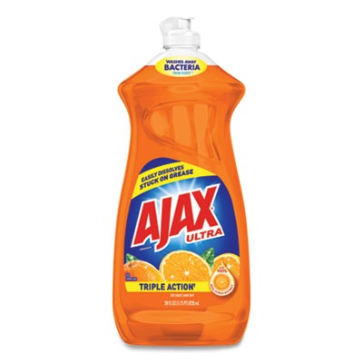 Ajax¨Dish Detergent, Liquid, Orange Scent, 28 oz Bottle