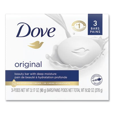 Dove¨White Beauty Bar, Light Scent, 3.17 oz, 3/Pack