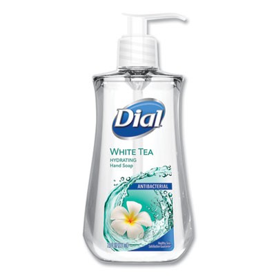 Dial¨Antibacterial Liquid Soap, White Tea, 7.5 oz Pump Bottle