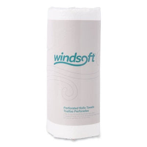 Windsoft Kitchen Roll Towels, 2-Ply, 11 x 8.5, White, 85/Roll, 30 Rolls/Carton