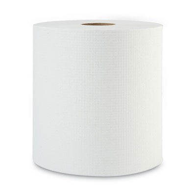 Boardwalk¨Hardwound Paper Towels, 1-Ply, 8" x 800 ft, White, 6 Rolls/Carton