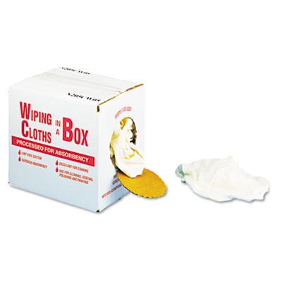 General SupplyMultipurpose Reusable Wiping Cloths, Cotton, 5 lb Box, Assorted Sizes and Colors