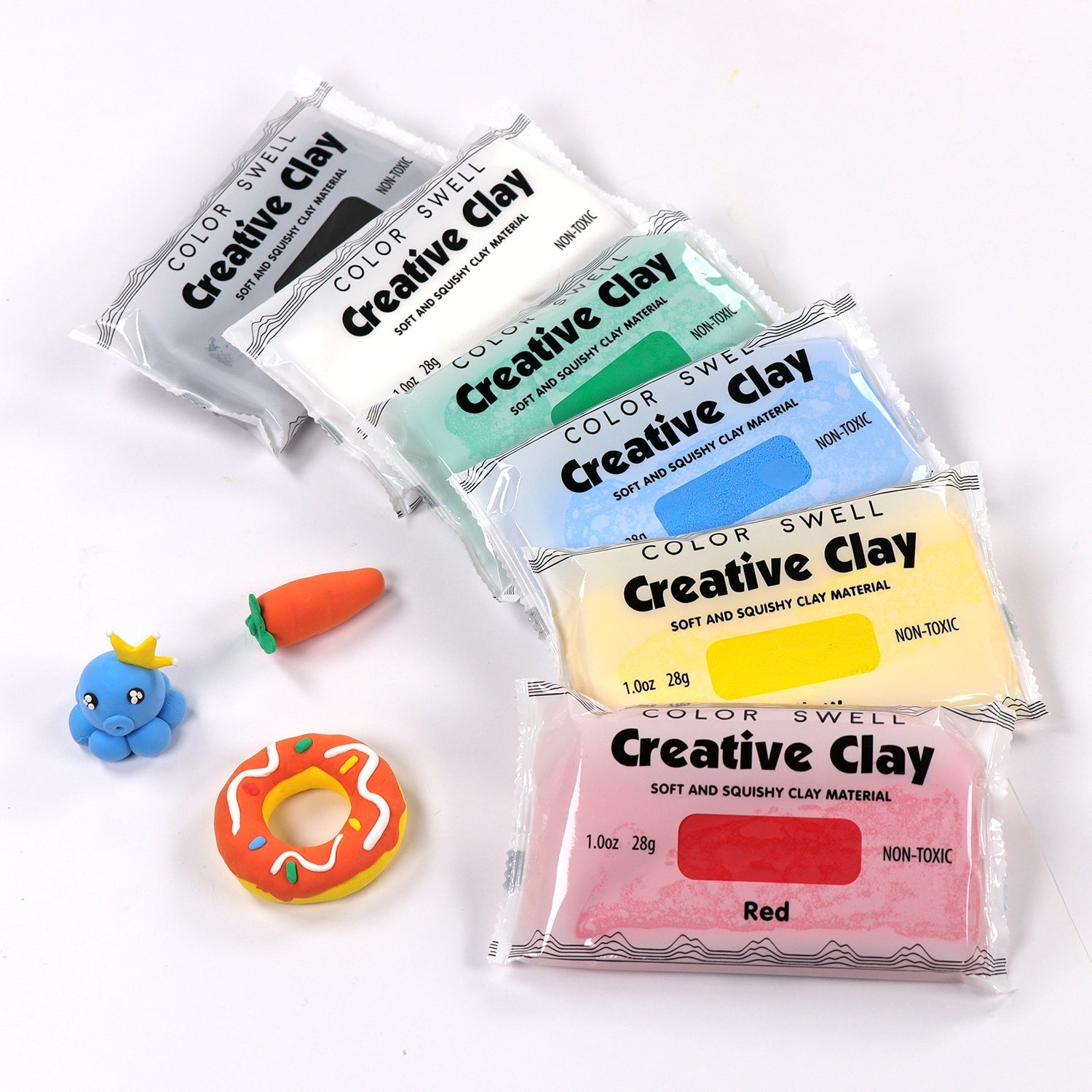 Color Swell Magic Clay Bulk Pack (80 packs, 1oz each) Color Swell