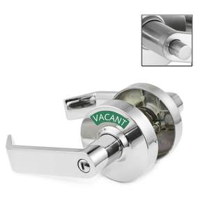 ADA Door Lock with Indicator in Polished Chrome - Left-Handed
