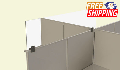 Cubicle Sneeze Guard Clear Acrylic Protection Shield For Office Cubicle