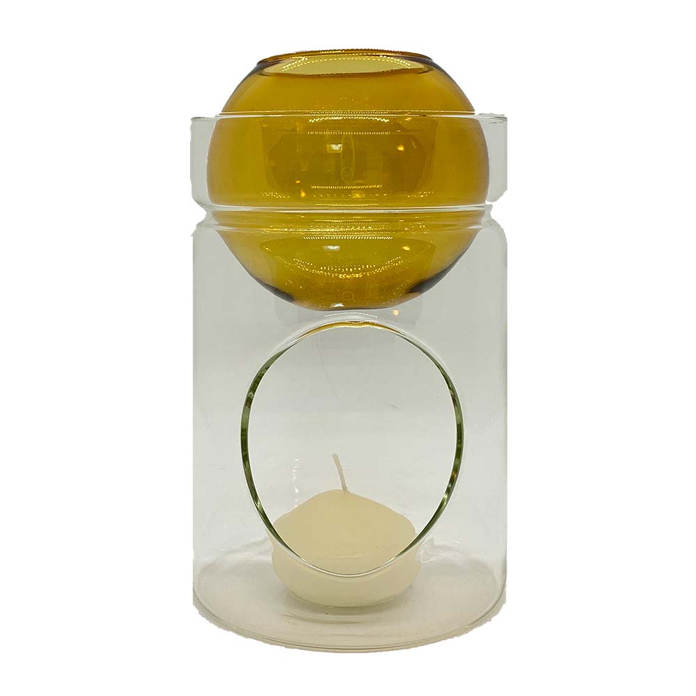 Hand blown glass aromatherapy glass diffusers. Add your own essential oils to water in the globe and light the candle to softly diffuse your favorite scents into the air. put one in each room.