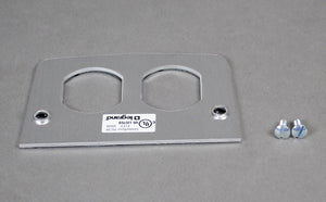 Wiremold 500DR 2-5/8 x 4-1/2" Service Fitting Duplex Face Plate