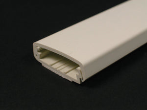 Wiremold 2300BAC 5 Foot x 2-1/4 x 11/16" Ivory Non-Metallic 1-Channel Raceway Base and Cover