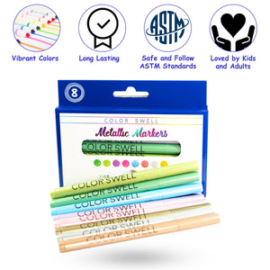 Metallic Marker Bulk Pack (10 Packs) Color Swell