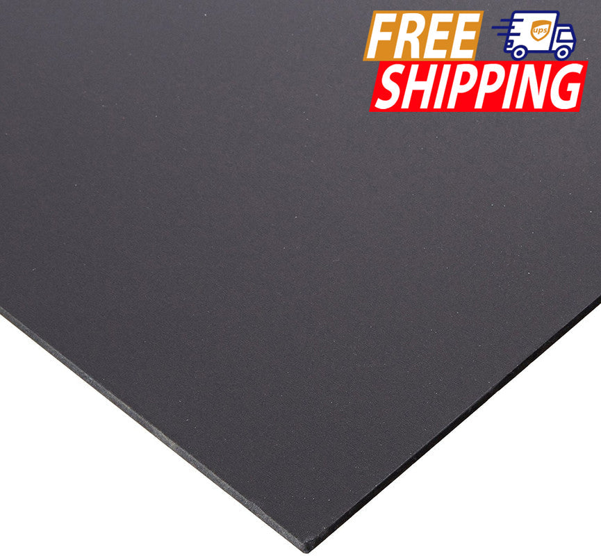 PVC Foam Board - Black - 1/2 inch thick