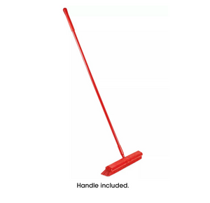 Colored Push Broom 24", Red