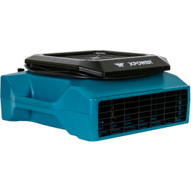 XPOWER Sealed Motor Low Profile Air Mover With GFCI Power Outlets, 5 Speed, 1/3 HP, 1150 CFM