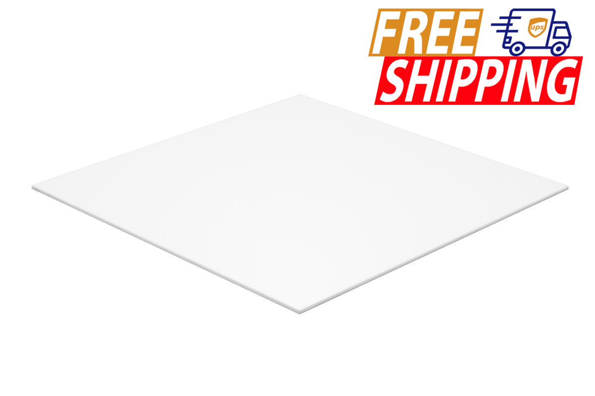 Acrylic Sheet - White Opaque - 3/8 inch thick