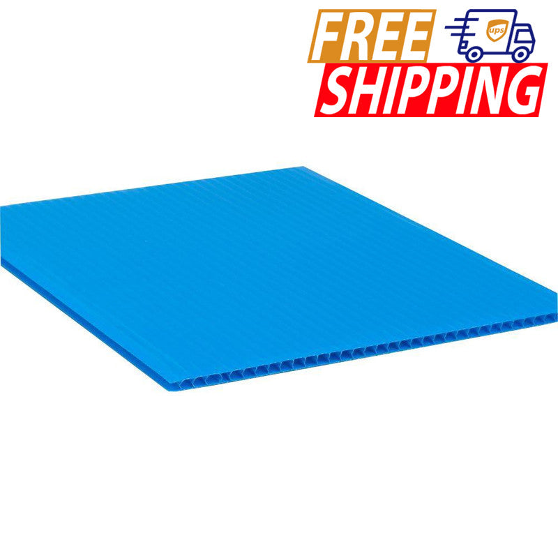 Coroplast Board - Light Blue - 3/16 inch thick