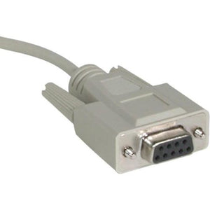 C2G 25ft DB25 Male to DB9 Female Null Modem Cable - DB-25 Male - DB-9 Female - 25ft - Beige